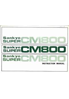 Sankyo CM 800 manual. Camera Instructions.